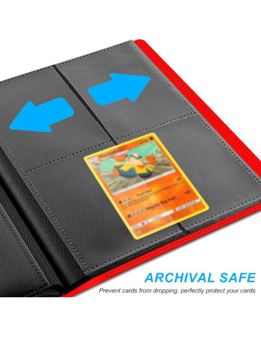 Carpeta de Tarjetas TiopLior 160 Bolsillos Rojo