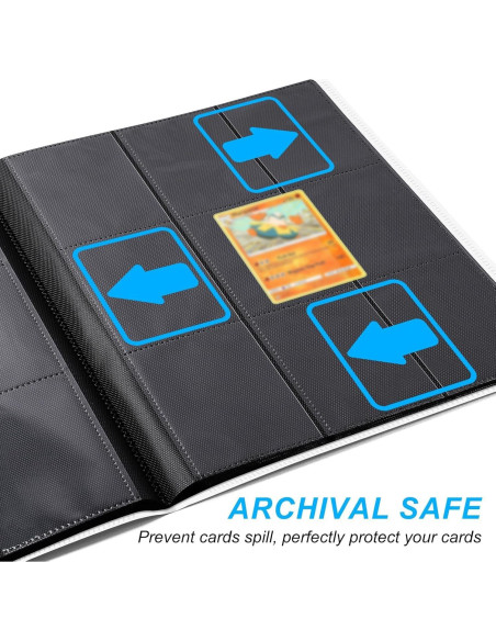 Carpeta de tarjetas TiopLior 360 bolsillos blanca