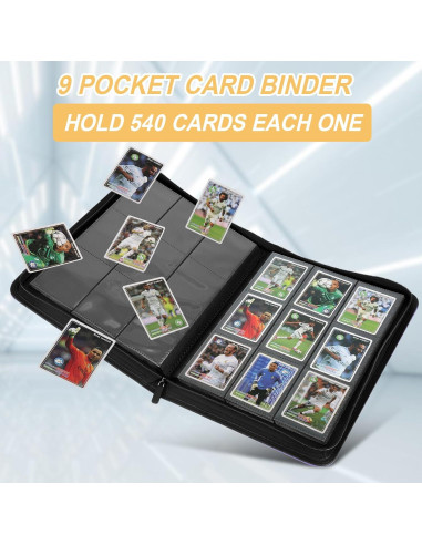Carpeta de Tarjetas Foalgo 9 Bolsillos 540 Tarjetas