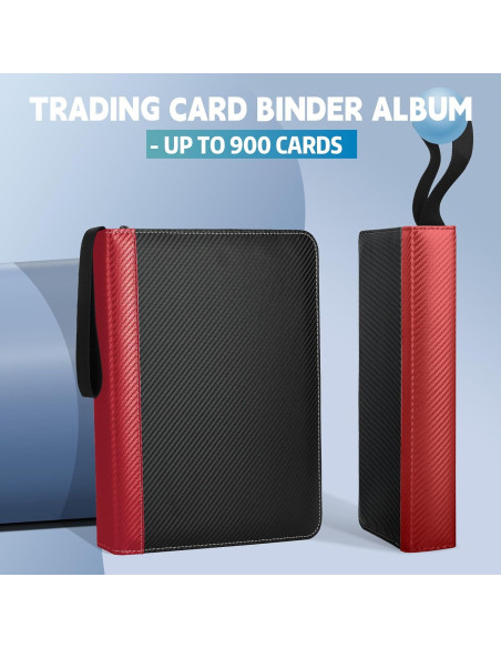 Carpeta de Tarjetas TCGUARD 900 Bolsillos Rojo Carpeta de Tarjetas TCGUARD 900 Bolsillos Rojo