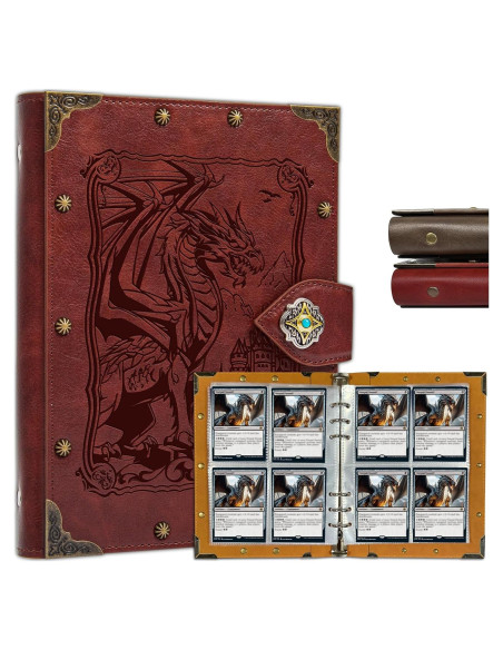 Carpeta de Tarjetas DDFE DUROTAN 30 Páginas Vintage Rojo Carpeta de Tarjetas DDFE DUROTAN 30 Páginas Vintage Rojo