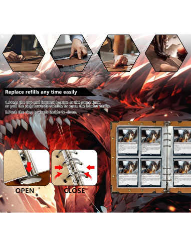 Carpeta de Tarjetas DDFE DUROTAN 30 Páginas Vintage Rojo