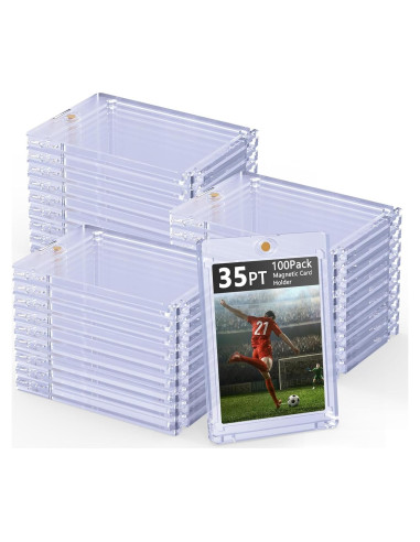 100 Soportes Magnéticos para Tarjetas 35pt SAMYUCHO