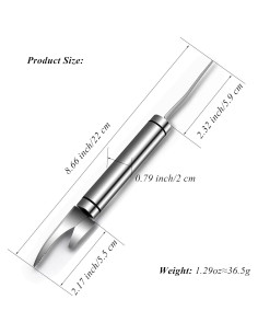 Herramienta Desvenar Camarones 2 en 1 LXLVOUEG Acero Inoxidable 2