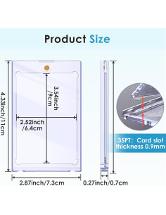 100 Soportes Magnéticos para Tarjetas 35pt SAMYUCHO 2
