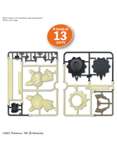 Kit de Modelo Pokémon Mimikyu Bandai 13 Piezas Rápido