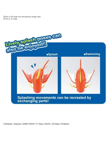 Modelo Grande Magikarp Bandai 30 Piezas 20 cm PokePla BIG