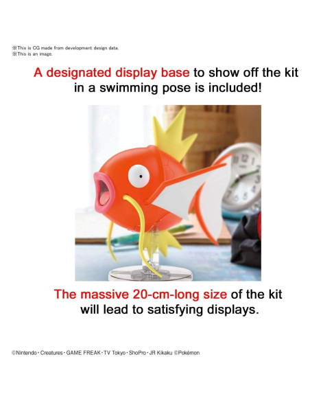 Modelo Grande Magikarp Bandai 30 Piezas 20 cm PokePla BIG