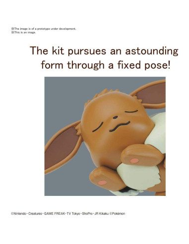 Kit de Modelo Bandai Hobby Pokémon Eevee Pose de Sueño