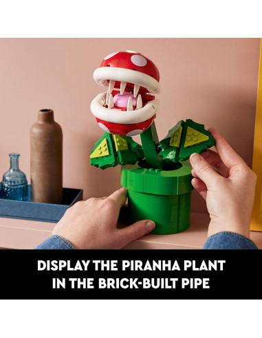 LEGO Super Mario Planta Piraña 71426, Figura Posable 23 cm