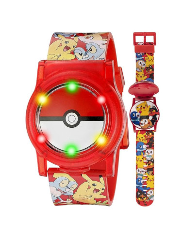 Reloj Digital Accutime Kids Pokemon Rojo Pokeball