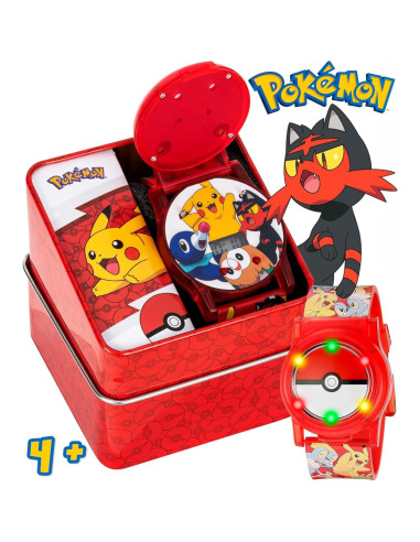 Reloj Digital Accutime Kids Pokemon Rojo Pokeball