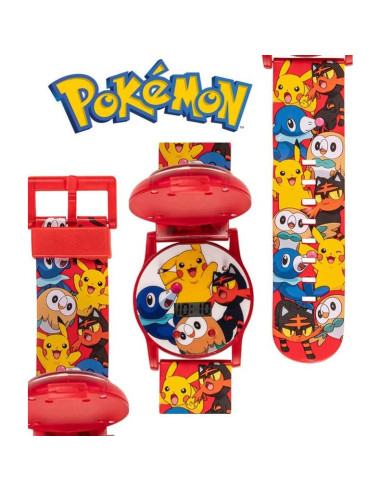 Reloj Digital Accutime Kids Pokemon Rojo Pokeball