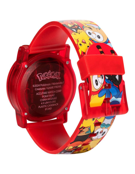 Reloj Digital Accutime Kids Pokemon Rojo Pokeball