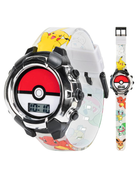Reloj Digital Accutime Kids Pokeball Multicolor 20,6x11cm