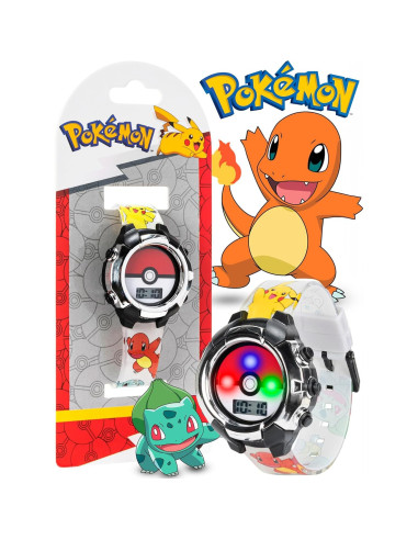 Reloj Digital Accutime Kids Pokeball Multicolor 20,6x11cm