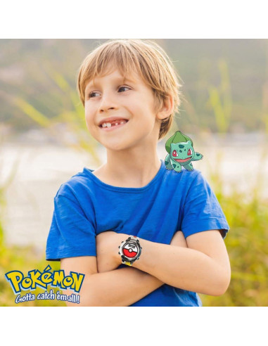 Reloj Digital Accutime Kids Pokeball Multicolor 20,6x11cm