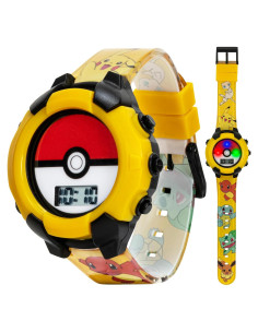 Reloj Digital Accutime Kids Pokeball Amarillo 18,4x11,5cm