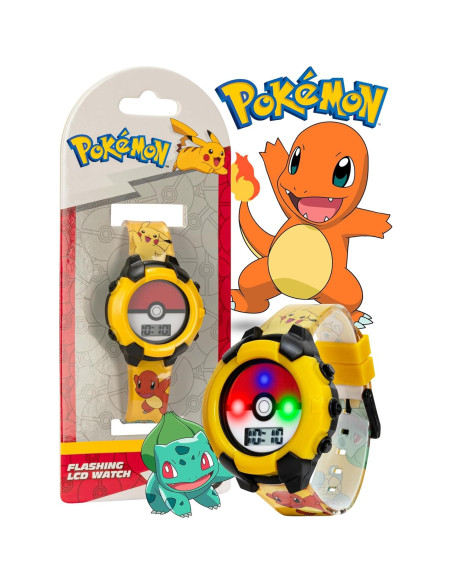 Reloj Digital Accutime Kids Pokeball Amarillo 18,4x11,5cm