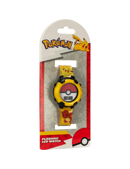 Reloj Digital Accutime Kids Pokeball Amarillo 18,4x11,5cm