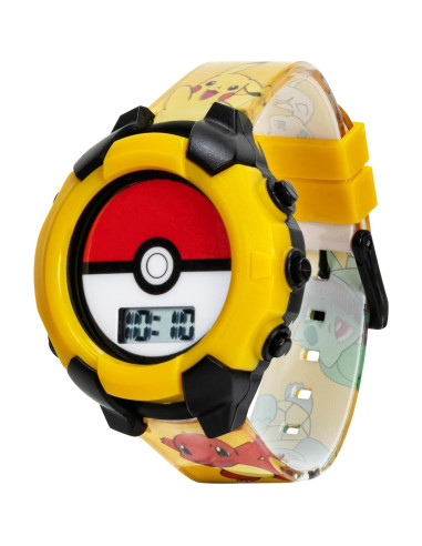 Reloj Digital Accutime Kids Pokeball Amarillo 18,4x11,5cm