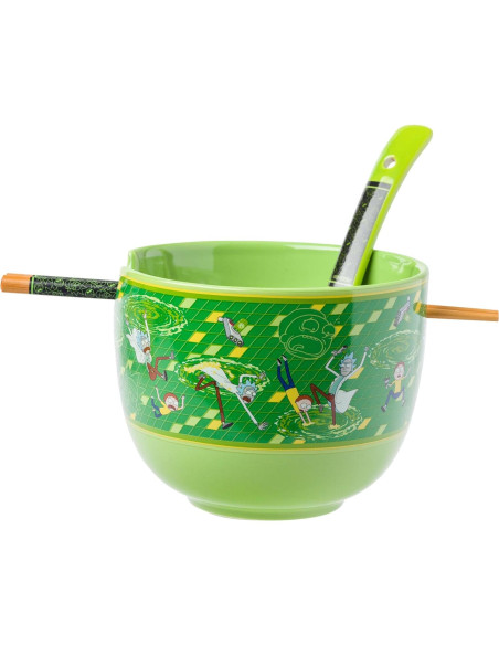 Cuenco Cerámica Ramen Silver Buffalo Rick y Morty 590ml