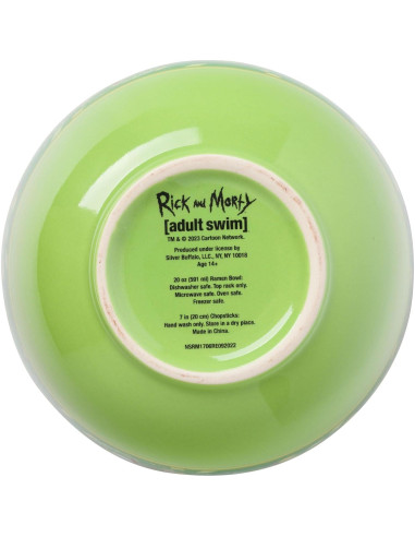 Cuenco Cerámica Ramen Silver Buffalo Rick y Morty 590ml