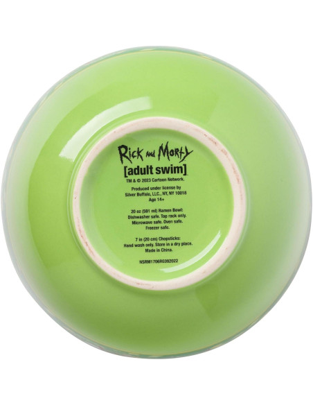 Cuenco Cerámica Ramen Silver Buffalo Rick y Morty 590ml