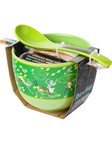 Cuenco Cerámica Ramen Silver Buffalo Rick y Morty 590ml