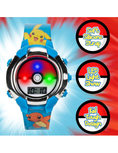 Reloj Digital Accutime Kids Pokeball para Niños