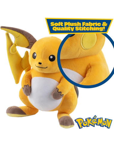 Set de Peluches Pokémon Pichu Pikachu Raichu 3 Pack