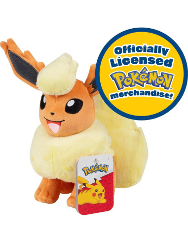 Peluche Pokemon Eevee y Flareon 20 cm - Set Evolución