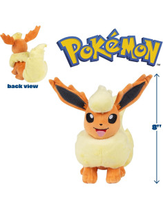 Peluche Pokemon 20 cm Eevee y Flareon - Set Evolución 2