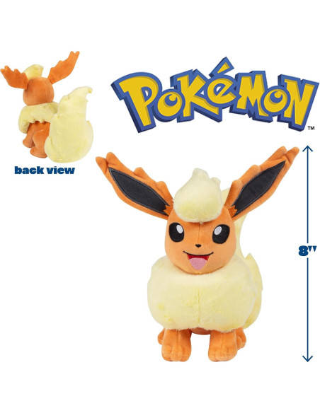 Peluche Pokemon 20 cm Eevee y Flareon - Set Evolución