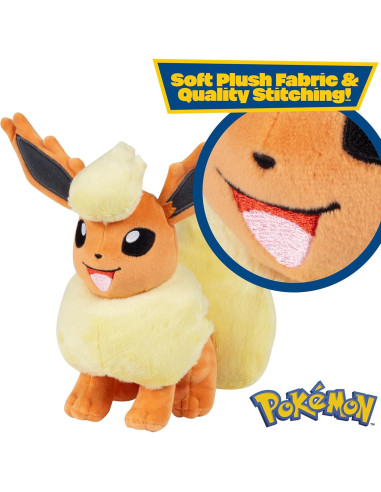 Peluche Pokemon 20 cm Eevee y Flareon - Set Evolución