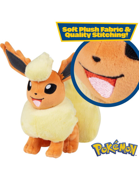 Peluche Pokemon 20 cm Eevee y Flareon - Set Evolución