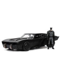 Batmóvil 1:24 Jada Toys con figura de Batman 7 cm