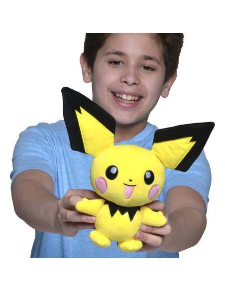 Peluche Pikachu 30 cm y Pichu 20 cm - Set Evolución