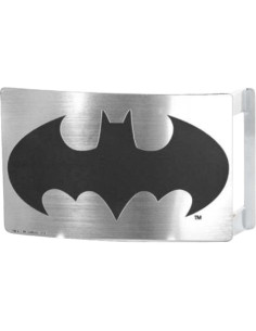 Hebilla de Cinturón Batman Plateada Rectangular 9,5x6,3 cm 2