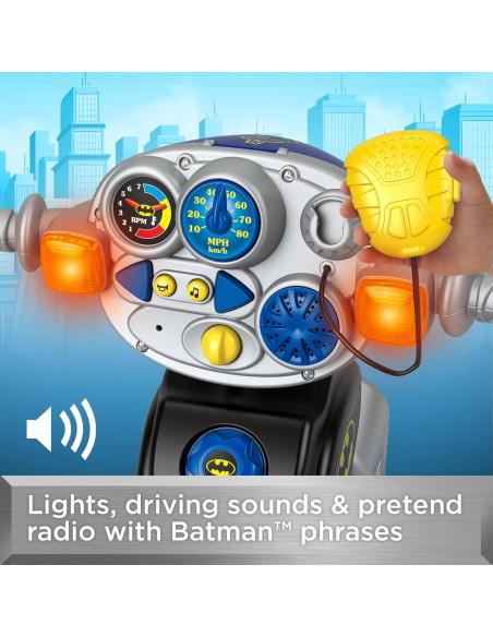 Triciclo para Niños Fisher-Price Batman con Luces y Sonidos