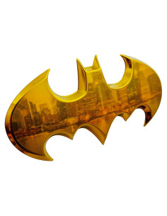 Insignia 3D Batman Batwing Fan Emblems Cromo Amarillo