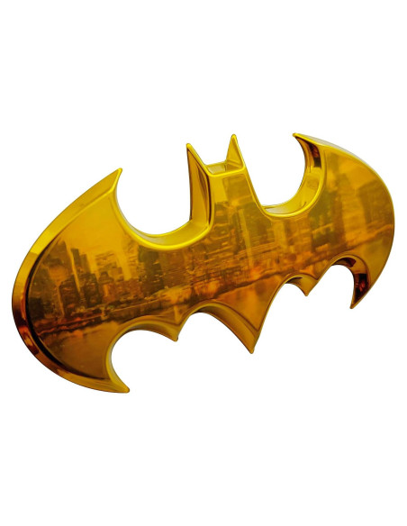 Insignia 3D Batman Batwing Fan Emblems Cromo Amarillo