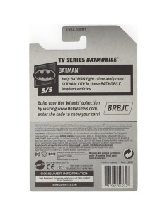 Hot Wheels Batmobile 50 Aniversario 1960 Mattel 1:64 2