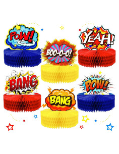 Centros de Mesa de Panal de Héroe Skylety 6 Pcs 19x19 cm