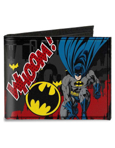 Billetera Bi-fold Lona Buckle-Down Batman Gris/Negro