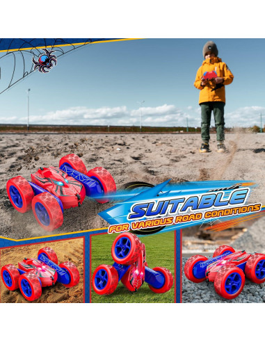 Coche RC Excitobo LY-005 4WD Doble Lado 360 Rojo