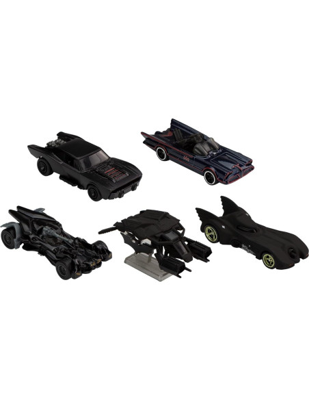 Hot Wheels Paquete Batmóvil 5 Modelos 1:64 Coleccionista