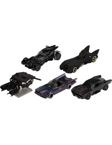 Hot Wheels Paquete Batmóvil 5 Modelos 1:64 Coleccionista