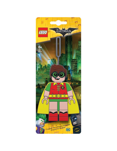 Etiqueta de Equipaje Robin LEGO Batman 30x30cm Silicona Etiqueta de Equipaje Robin LEGO Batman 30x30cm Silicona