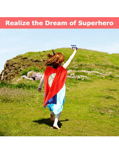 Capa de Superhéroe Satinada para Niños 4-12 Años 2